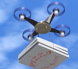 Pizza drone